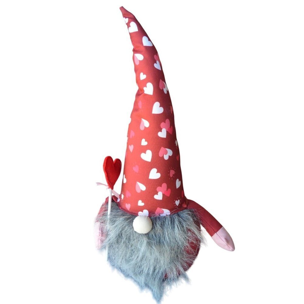 NWT Kirkton House Valentines Day Gnome Decoration With Red Heart Lollypop 20"